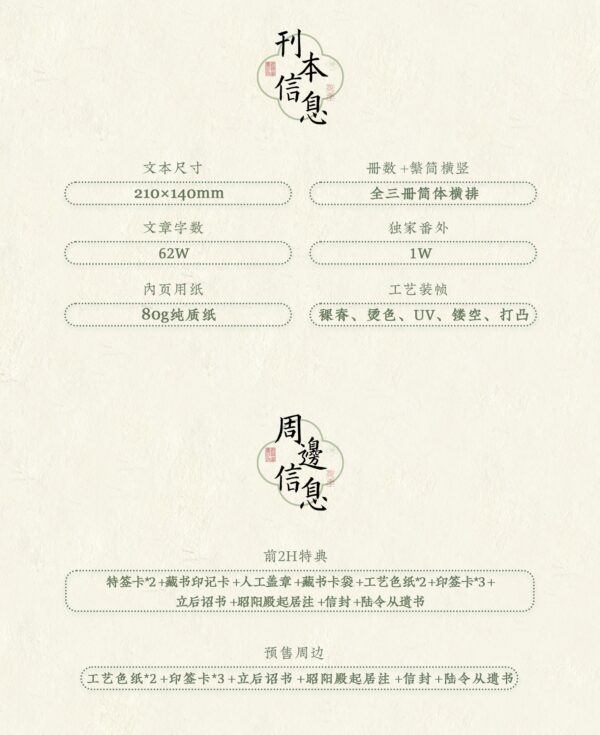 预售九宫格 【預售/赠加固包装】六州歌頭 | 六州歌头 | 特簽版 | 一別都門三改火 | 海棠 | 原耽 | BL | 不可合并其他品项书籍下单